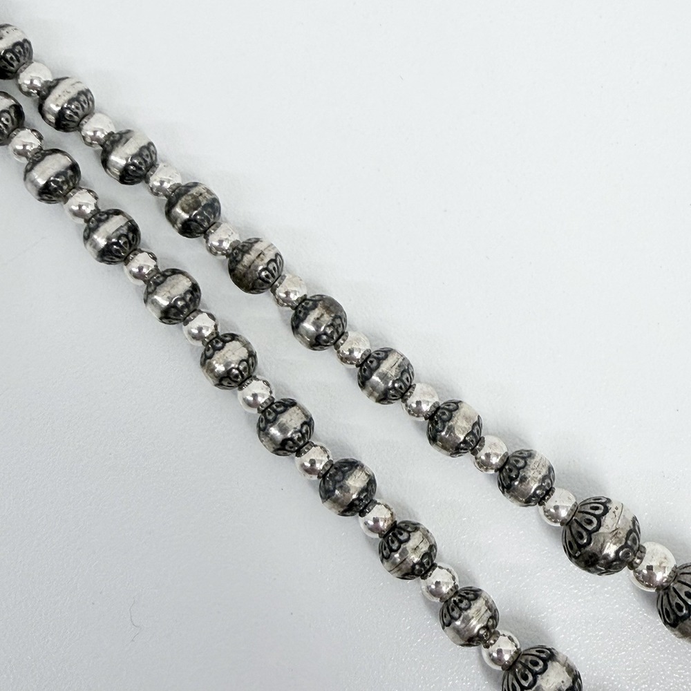 Carolyn Pollack Relios Graduated Navajo Pearl Necklace 24" Long - Picture 6 of 12